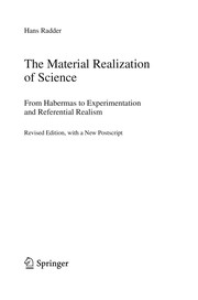 Front cover of The Material Realization of Science by Hans Radder