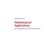Cover of Mathematical applications by Ron Harshbarger