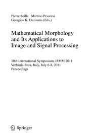 Front cover of Mathematical Morphology and Its Applications to Image and Signal Processing by Pierre Soille