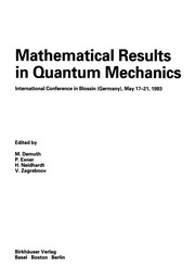 Front cover of Mathematical Results in Quantum Mechanics by M. Demuth