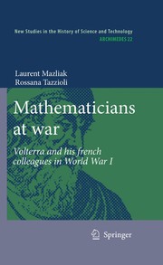 Cover of Mathematicians at war by Laurent Mazliak