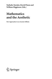 Front cover of Mathematics and the aesthetic by Nathalie Sinclair