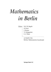 Front cover of Mathematics in Berlin by Heinrich Begehr