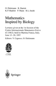 Front cover of Mathematics inspired by biology by O. Diekmann