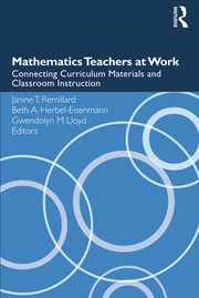 Front cover of Mathematics teachers at work by Janine Remillard