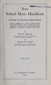 Cover of New school music handbook by Peter W. Dykema