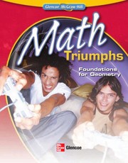 Front cover of Math triumphs by Glencoe/McGraw-Hill
