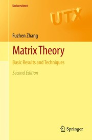 Cover of Matrix theory by Fuzhen Zhang