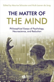 Front cover of The matter of the mind by Huibert Looren de Jong