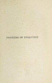 Front cover of Pioneers of evolution from Thales to Huxley by Edward Clodd