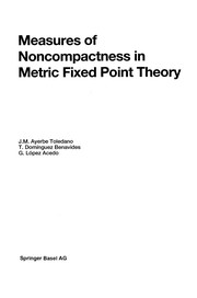 Front cover of Measures of Noncompactness in Metric Fixed Point Theory by J. M. Ayerbe Toledano
