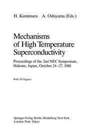 Front cover of Mechanisms of High Temperature Superconductivity by Hiroshi Kamimura