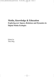 Cover of Media, knowledge & education by Theo Hug