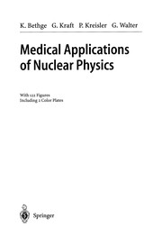 Front cover of Medical Applications of Nuclear Physics by Klaus Bethge