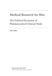 Front cover of Medical research for hire by Jill A. Fisher