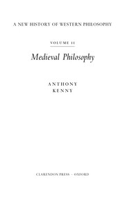 Front cover of A new history of Western philosophy by Anthony Kenny