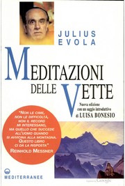 Front cover of Meditazioni delle vette by Julius Evola
