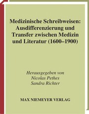 Cover of Medizinische Schreibweisen by Nicolas Pethes