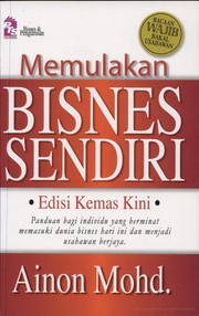 Cover of Memulakan bisnes sendiri by Ainon Mohd
