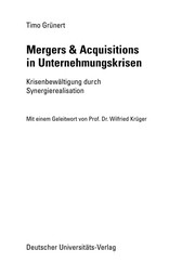 Front cover of Mergers & Acquisitions in Unternehmungskrisen by Timo Grünert