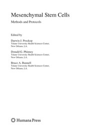 Cover of Mesenchymal stem cells by Donald G. Phinney