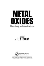 Front cover of Metal oxides by J. L. G. Fierro