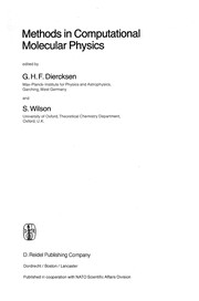 Cover of Methods in Computational Molecular Physics by G. H. F. Diercksen