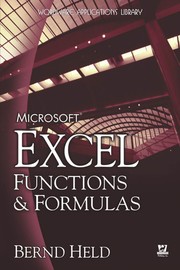 Cover of Microsoft Excel functions & formulas by Bernd Held
