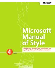 Front cover of Microsoft Manual of Style by Microsoft Press