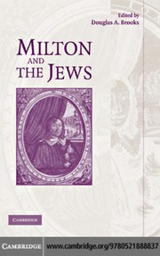 Front cover of Milton and the Jews by Douglas A. Brooks (editor)