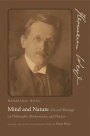Cover of Mind and nature by Hermann Weyl