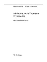 Cover of Miniature Joule-Thomson Cryocooling by Ben-Zion Maytal