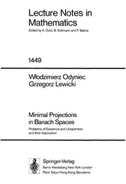 Cover of Minimal Projections in Banach Spaces by Włodzimierz Odyniec
