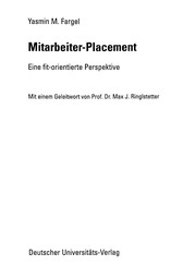Front cover of Mitarbeiter-Placement by Yasmin M. Fargel