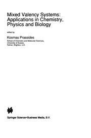 Front cover of Mixed Valency Systems: Applications in Chemistry, Physics and Biology by Kosmas Prassides