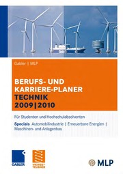 Front cover of BERUFS- UND KARRIERE-PLANER TECHNIK 2009 / 2010 by Alfred Brink