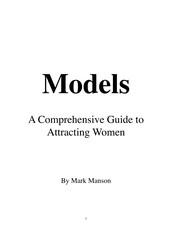Cover of Models by Mark Manson