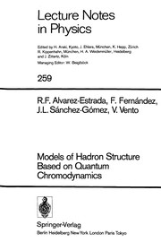 Front cover of Models of Hadron Structure Based on Quantum Chromodynamics by Ramón F. Alvarez-Estrada