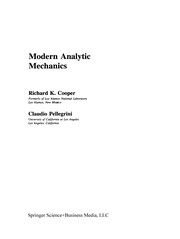 Front cover of Modern Analytic Mechanics by Richard K. Cooper