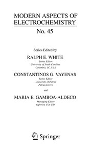 Front cover of Modern Aspects of Electrochemistry, No. 45 by Ralph E. White
