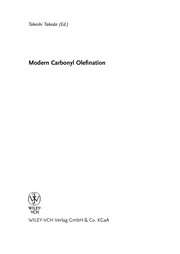 Front cover of Modern carbonyl olefination by Takeshi Takeda
