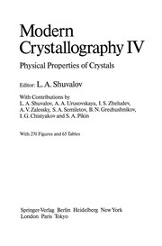 Cover of Modern Crystallography IV by L. A. Shuvalov