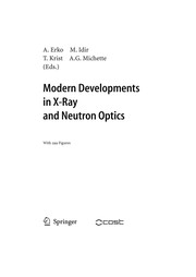 Cover of Modern Developments in X-Ray and Neutron Optics by Alexei Erko