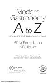 Front cover of Modern gastronomy A to Z by Harold McGee