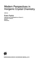 Front cover of Modern Perspectives in Inorganic Crystal Chemistry by Erwin Parthé
