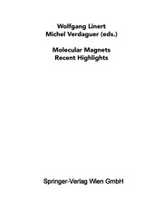 Front cover of Molecular Magnets Recent Highlights by Wolfgang Linert