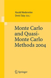 Front cover of Monte Carlo and Quasi-Monte Carlo methods 2004 by International Conference on Monte Carlo and Quasi-Monte Carlo Methods in Scientific Computing (6th 2004 Juan-les-Pins, France)