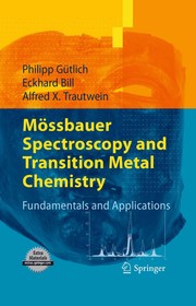 Front cover of Mössbauer Spectroscopy and Transition Metal Chemistry by Philipp Gütlich