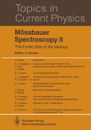 Cover of Mössbauer Spectroscopy II by Ulrich Gonser