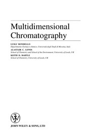 Cover of Multidimensional chromatography by Luigi Mondello